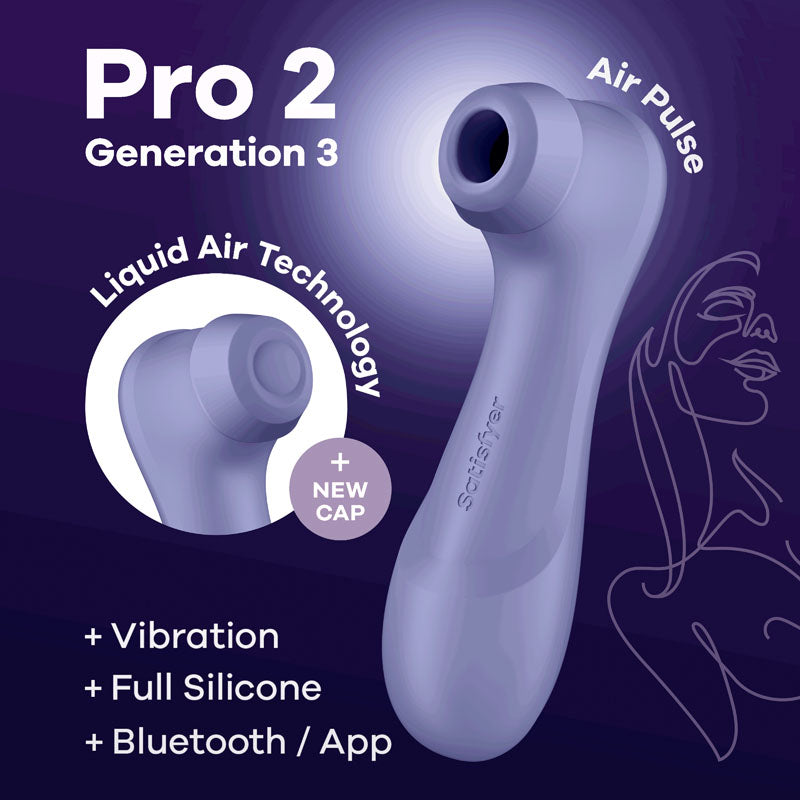 Satisfyer Pro 2 Gen 3 App Control Clitoral Stimulator Lilac