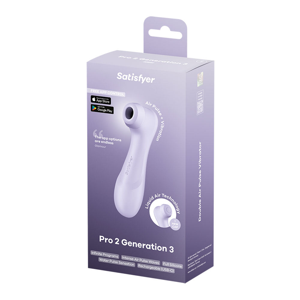 Satisfyer Pro 2 Gen 3 – App-Controlled Clitoral Stimulator > Sex Toys For Ladies > Air Pulsation