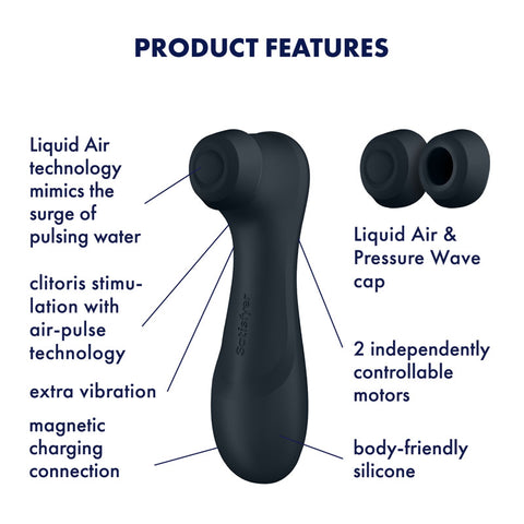 Satisfyer Pro 2 Gen 3 Clitoral Stimulator Black AIR PULSATION