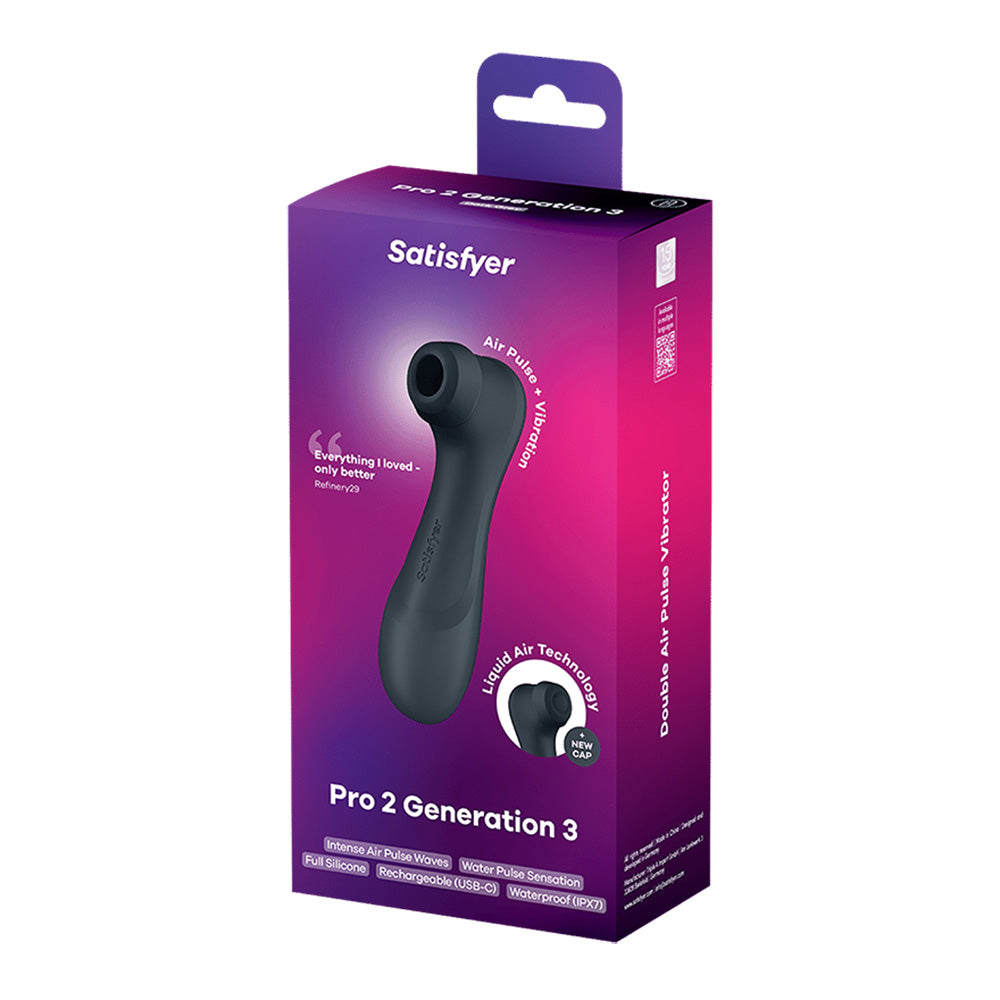 Satisfyer Pro 2 Gen 3 Waterproof Clitoral Stimulator with Air Pulse Technology > Sex Toys For Ladies > Air Pulsation