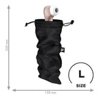 Treasure Bag Large Black Zippered Pouch – Discreet Storage Bag > Essentials > Toy Storage
