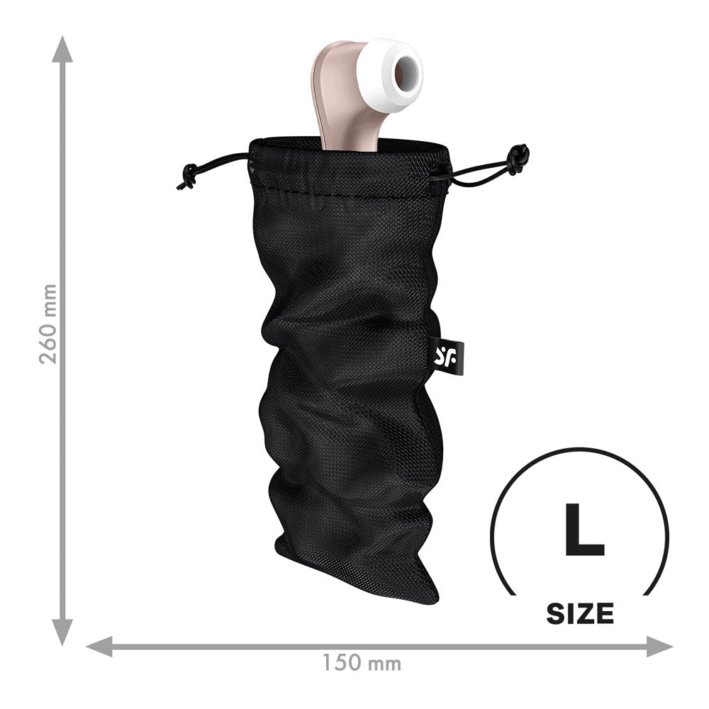 Treasure Bag Large Black Zippered Pouch – Discreet Storage Bag > Essentials > Toy Storage