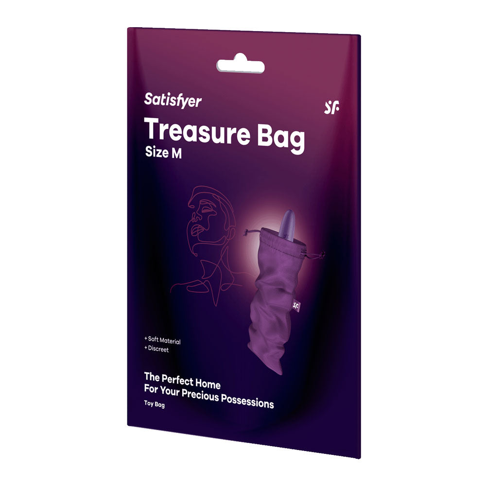 Satisfyer Treasure Bag Medium - Violet - Toy Storage Bag