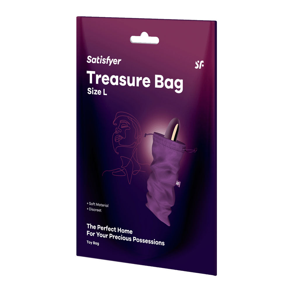 Treasure Bag Violet Large - Durable Storage for Treasures Adult Toy Storage