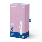 Satisfyer Mono Flex White Waterproof Silicone Vibrator with Dual Motors and Bluetooth App Compatibility > Sex Toys > Couples Toys