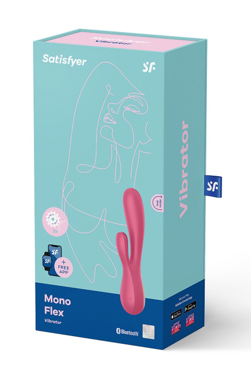 Satisfyer Mono Flex 20.5cm USB Rechargeable Rabbit Vibrator | App Control