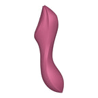 Satisfyer Curvy Trinity 3 Red Silicone Multifunctional Vibrator with 3 Motors