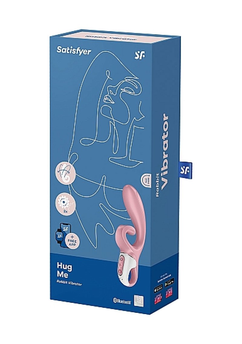Satisfyer Hug Me Rabbit Vibrator – App Controlled Waterproof G-Spot and Clitoral Stimulator