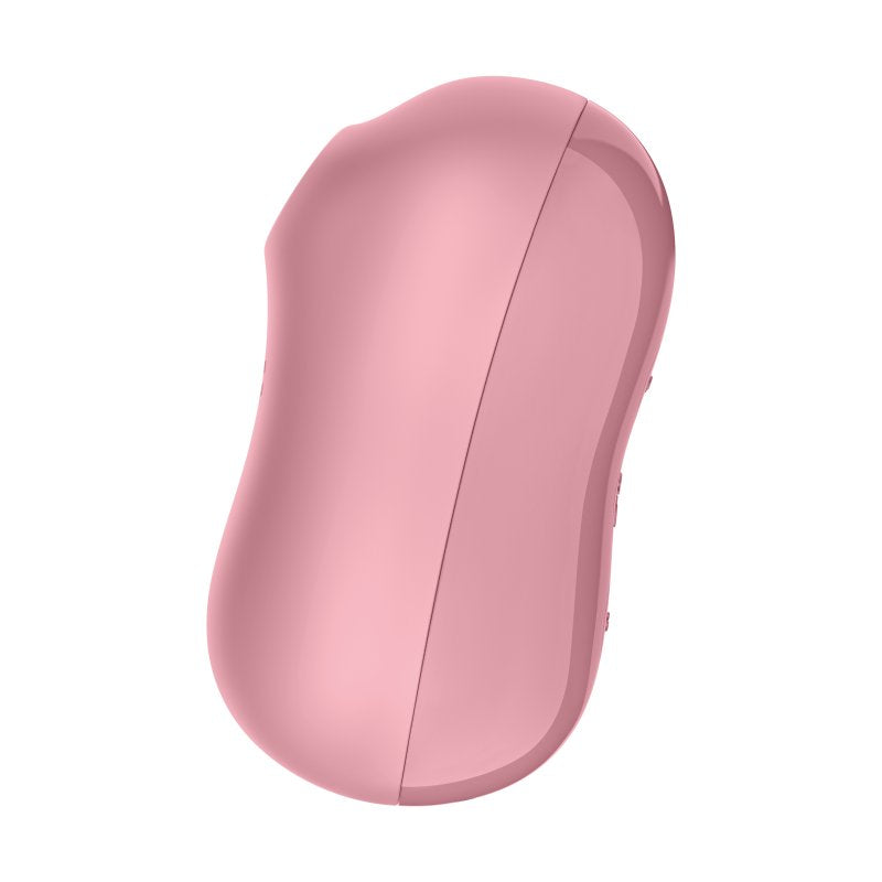 Satisfyer Cotton Candy Light Red Oval Compact Pressure Wave Vibrator