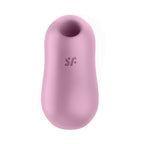 Satisfyer Cotton Candy Lilac Compact Oval Lay-On Vibrator with Pressure Waves and Vibration
