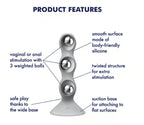 Satisfyer Triple Ball-R Beaded Anal Plug 18cm Weighted Balls Silicone