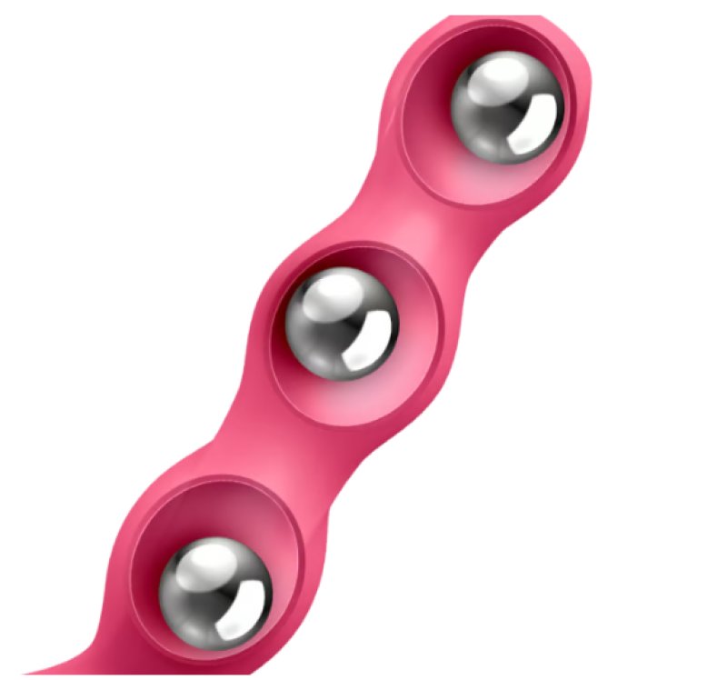 Satisfyer Triple Ball-R 18cm Weighted Anal Plug – Three Beaded Stimulation > Anal Range > Anal Beads
