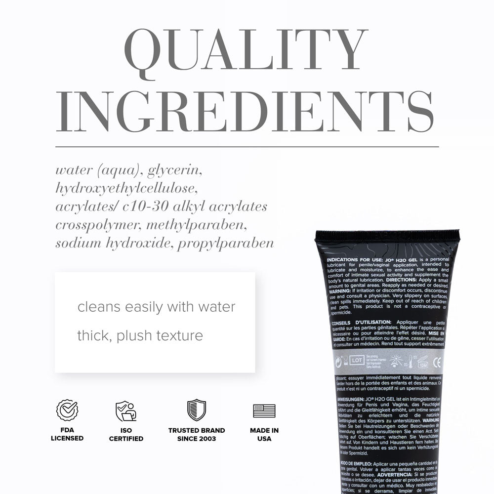 JO H2O Gel Original (120 ml) – Thick Water-Based Lubricant > Lube > Water Based