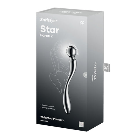 Satisfyer Star Force 2 Stainless Steel 22cm Ergonomic Dildo DONGS