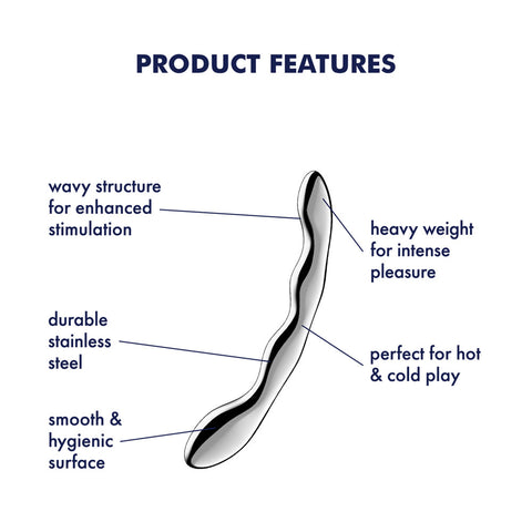 Satisfyer Cosmic Crest 2 Stainless Steel 20.5 Cm Dildo DONGS