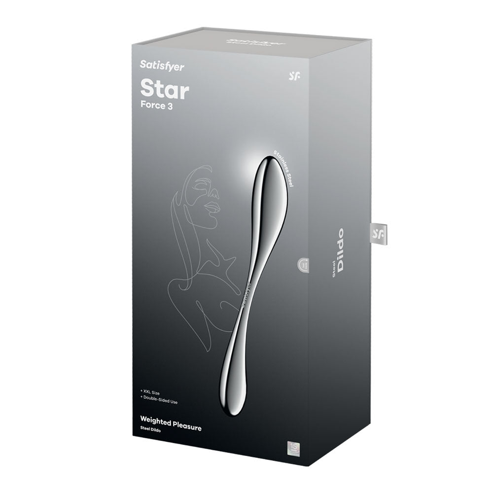 Satisfyer Star Force 3 Steel 27cm Dual Shaft Long Dildo > Dildos > Double Dildos