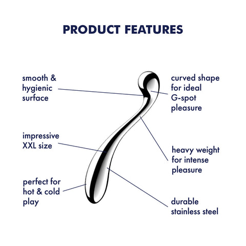 Satisfyer Star Force 4 Stainless Steel 26 cm Dildo DONGS-PREMIUM