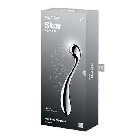Satisfyer Star Force 4 Stainless Steel 26 cm Dildo Chrome DONGS