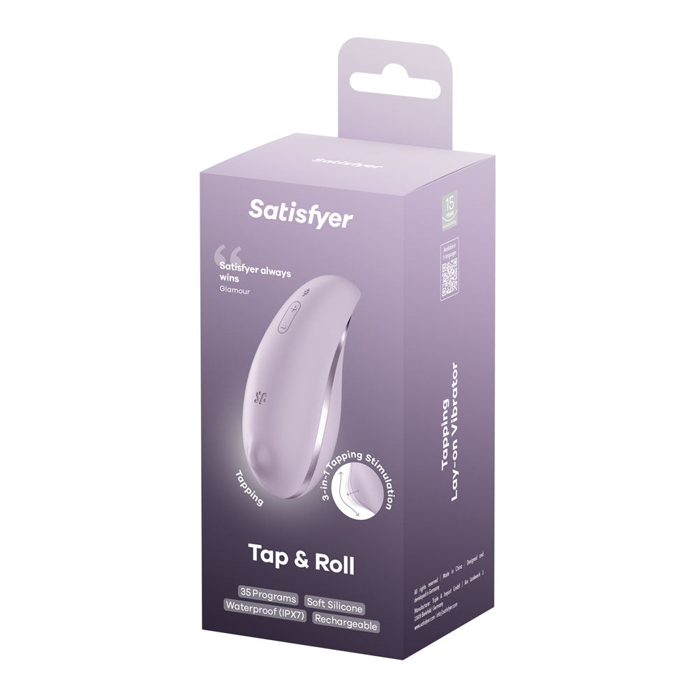 Satisfyer Tap & Roll – USB Rechargeable Clitoral Stimulator > Sex Toys For Ladies > Clitoral Vibrators and Stimulators