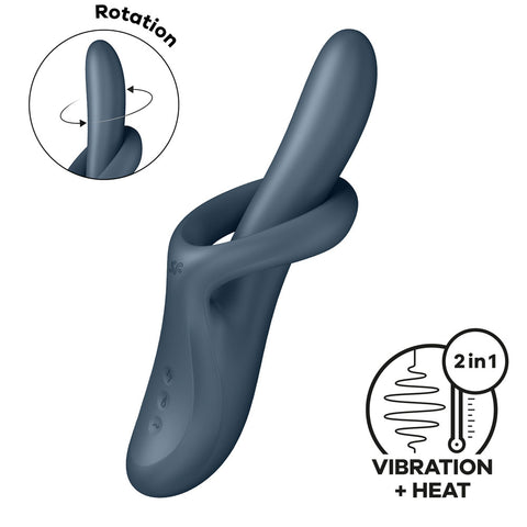 Satisfyer Heat Flex 4 Grey Heating Vibrator VIBRATORS