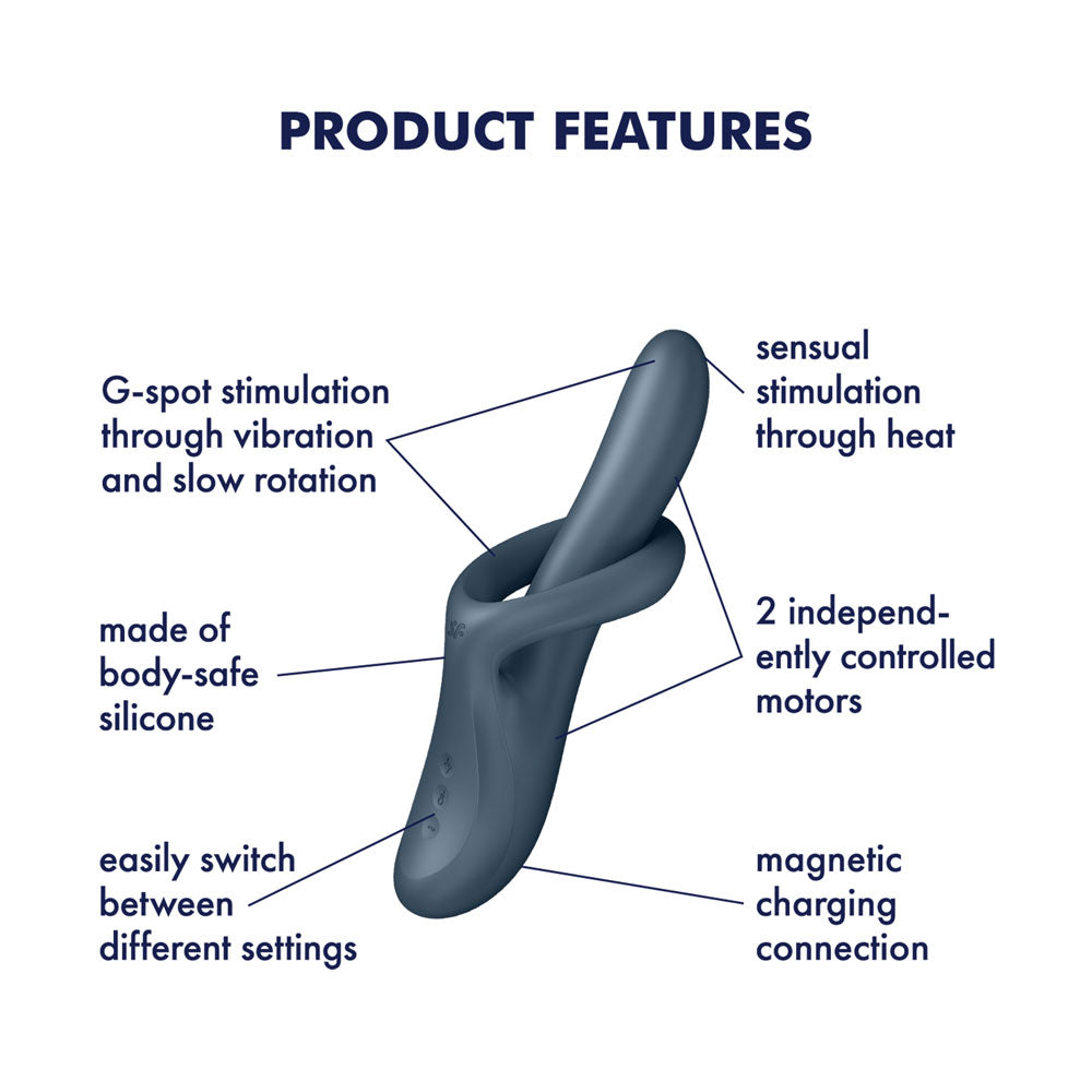 Satisfyer Heat Flex 4 Heating Vibrator Grey