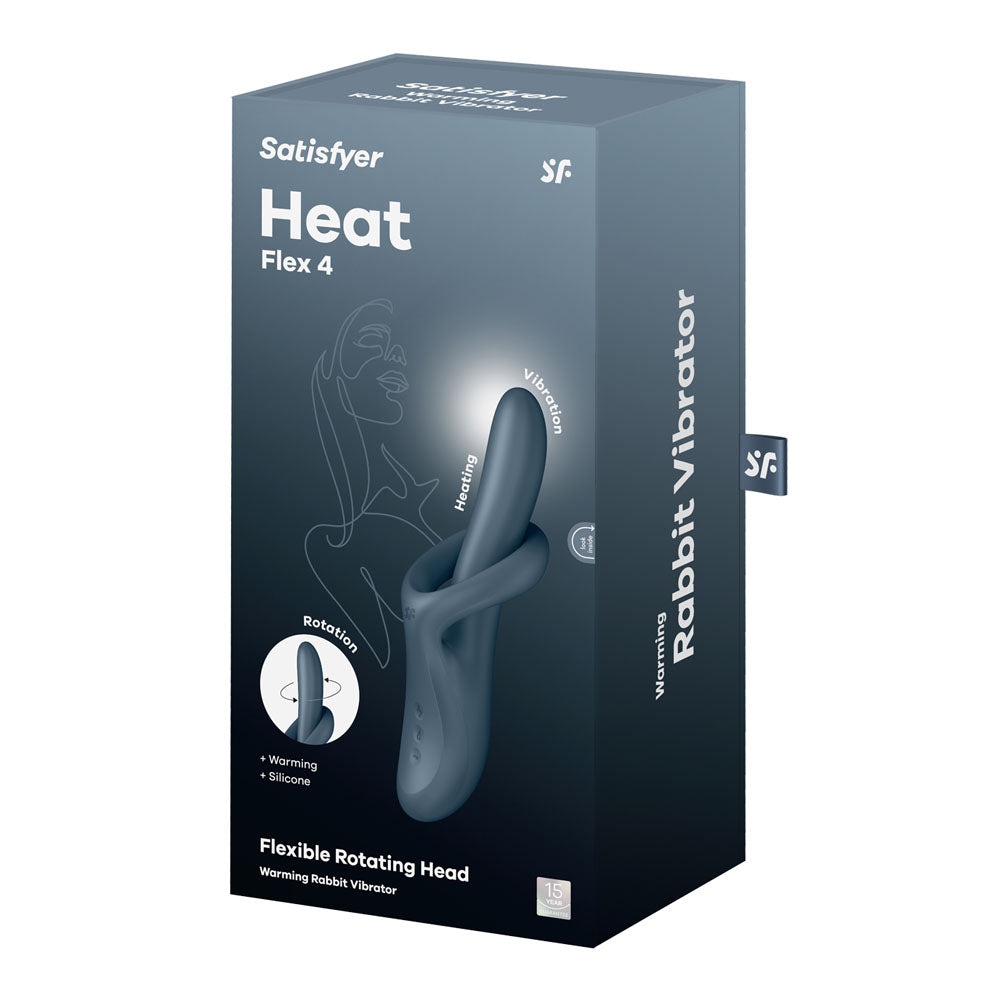 Satisfyer Heat Flex 4 Grey Heating Vibrator Vibrators - G Spot
