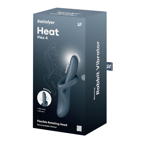 Satisfyer Heat Flex 4 Grey Heating Vibrator Vibrators - G Spot