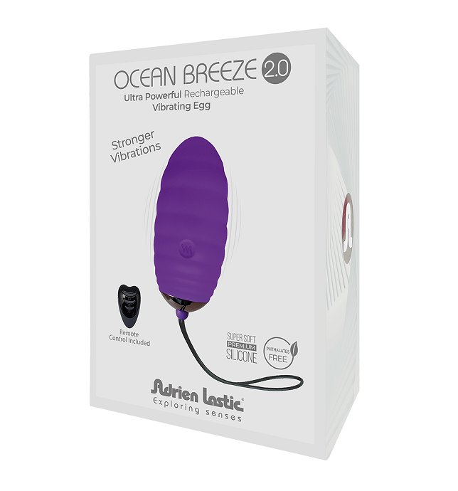 Adrien Lastic Ocean Breeze 2.0 Rechargeable Purple Bullet with Remote Default Title BULLETS