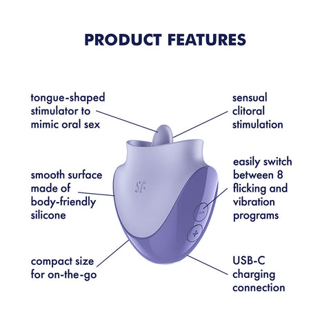 Satisfyer Tongue Dancer – USB Rechargeable Flicking Stimulator STIMULATORS-PREMIUM
