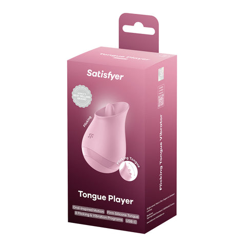 Satisfyer Tongue Player – USB Rechargeable Flicking Stimulator Vibrator STIMULATORS-PREMIUM