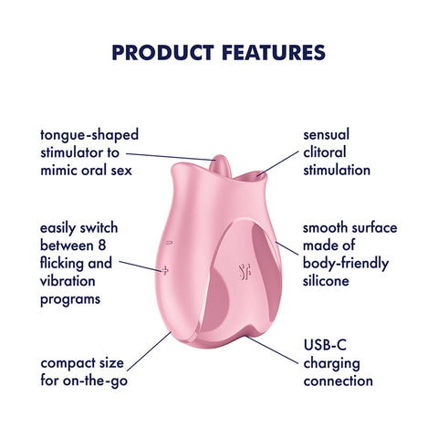 Satisfyer Tongue Lover – USB Rechargeable Flicking Stimulator STIMULATORS-PREMIUM