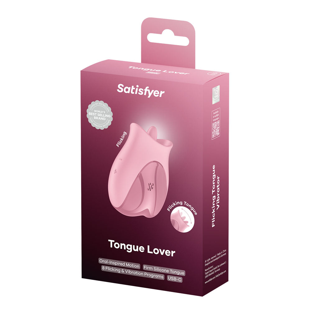 Satisfyer Tongue Lover (Pink) – Silicone Tongue Vibrator > Vibrators > Ladies > Clitoral Vibrators and Stimulators