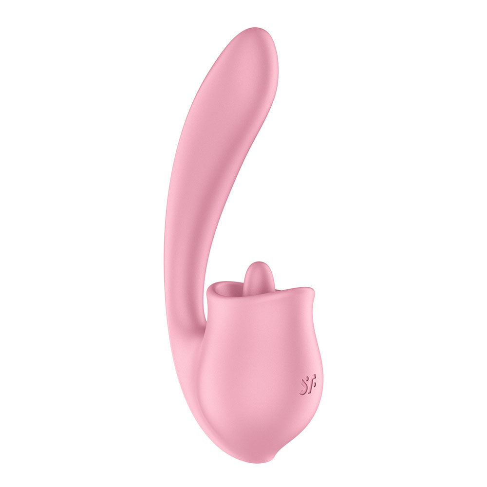 Satisfyer Tongue Genius – USB Rechargeable Flexible Silicone Clitoral and Insertable Vibrator > Sex Toys For Ladies > Clitoral Vibrators and Stimulators