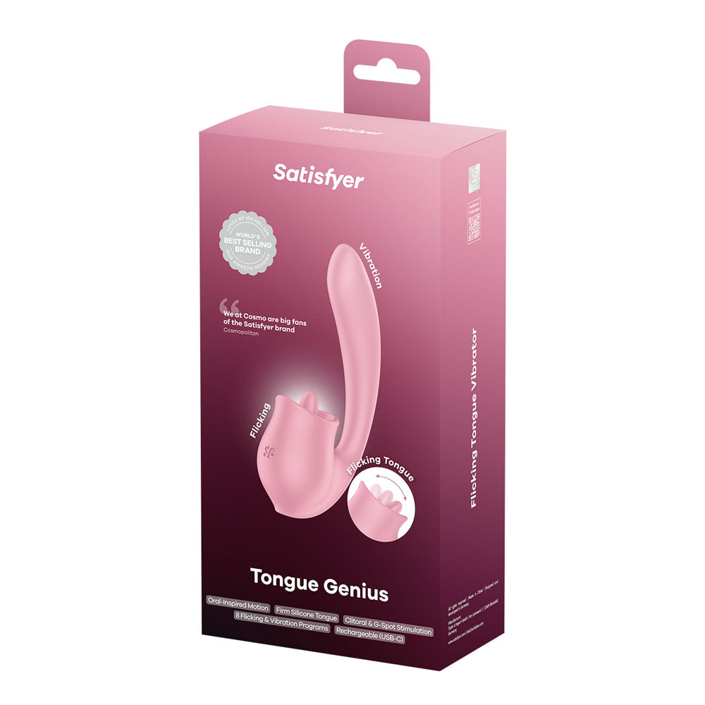 Satisfyer Tongue Genius – USB Rechargeable Flicking Vibrator VIBRATORS-PREMIUM