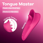 Satisfyer Tongue Master – USB Rechargeable 14.4 cm Clitoral Stimulator Pink > Sex Toys For Ladies > Clitoral Vibrators and Stimulators