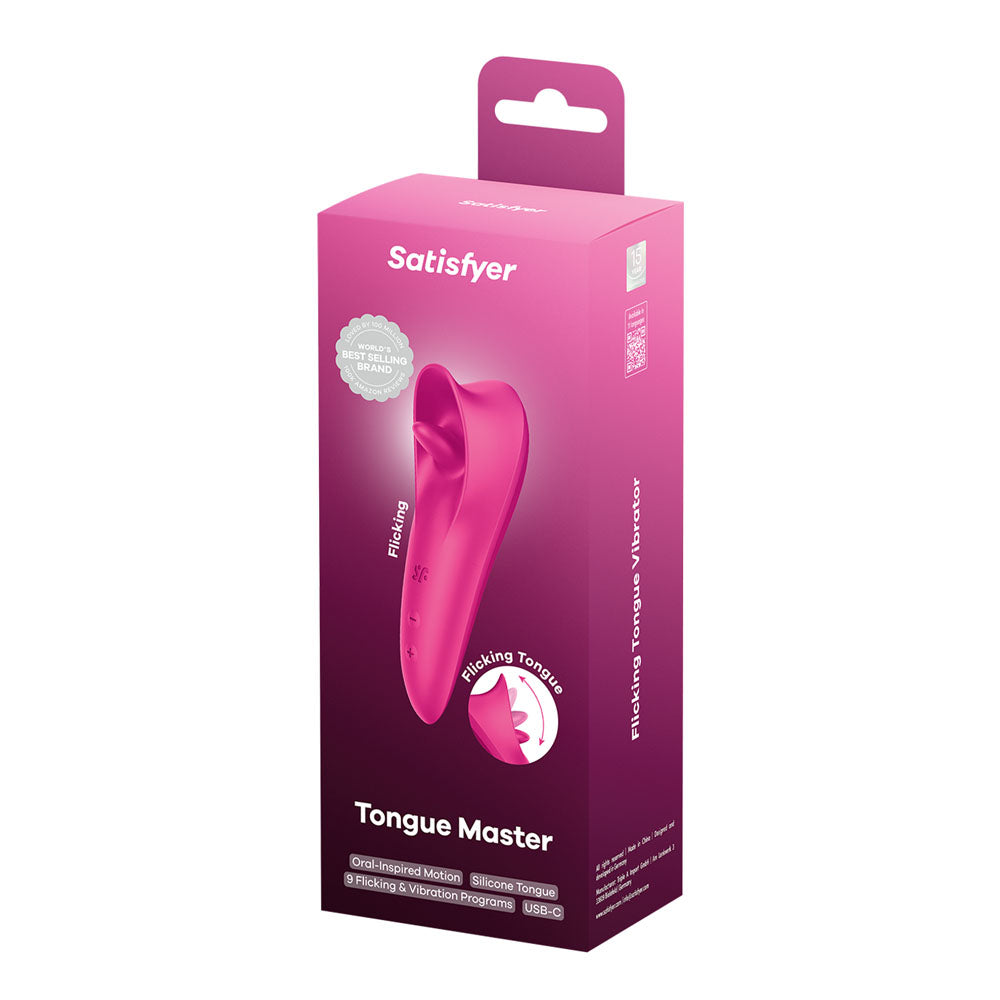 Satisfyer Tongue Master – USB Rechargeable 14.4 cm Clitoral Stimulator > Sex Toys For Ladies > Clitoral Vibrators and Stimulators