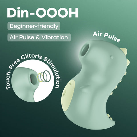 Satisfyer Din-OOOH (Mint) – USB Rechargeable Air Pulse Stimulator Green AIR PULSATION-PREMIUM