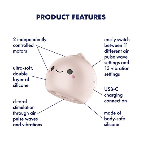 Satisfyer Mochi (Beige) – USB Rechargeable Air Pulse Stimulator AIR PULSATION-PREMIUM