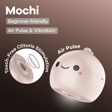 Satisfyer Mochi (Beige) – USB Rechargeable Air Pulse Stimulator Beige AIR PULSATION-PREMIUM