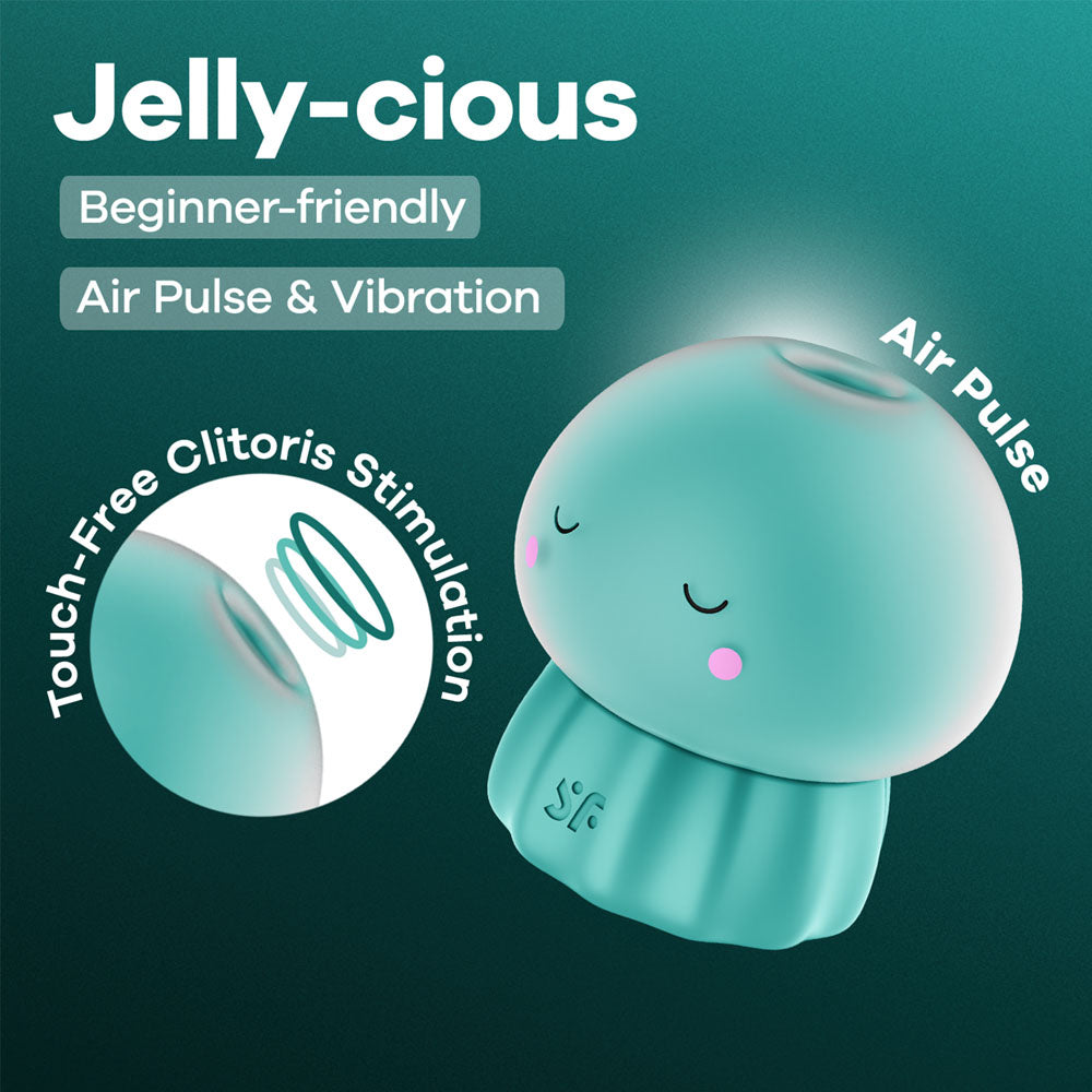 Satisfyer Jelly-Cious Waterproof Air Pulse Vibrator with Dual Motors and Multiple Intensities Secondary image