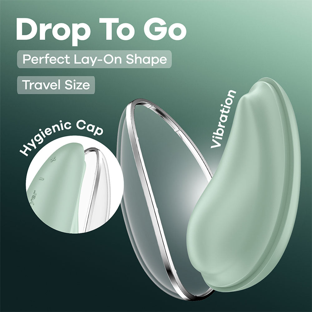 Satisfyer Drop To Go - Mint - Mint USB Rechargeable Clitoral Stimulator Green STIMULATORS-PREMIUM