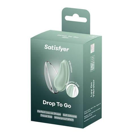 Satisfyer Drop To Go - Mint - Mint USB Rechargeable Clitoral Stimulator STIMULATORS-PREMIUM