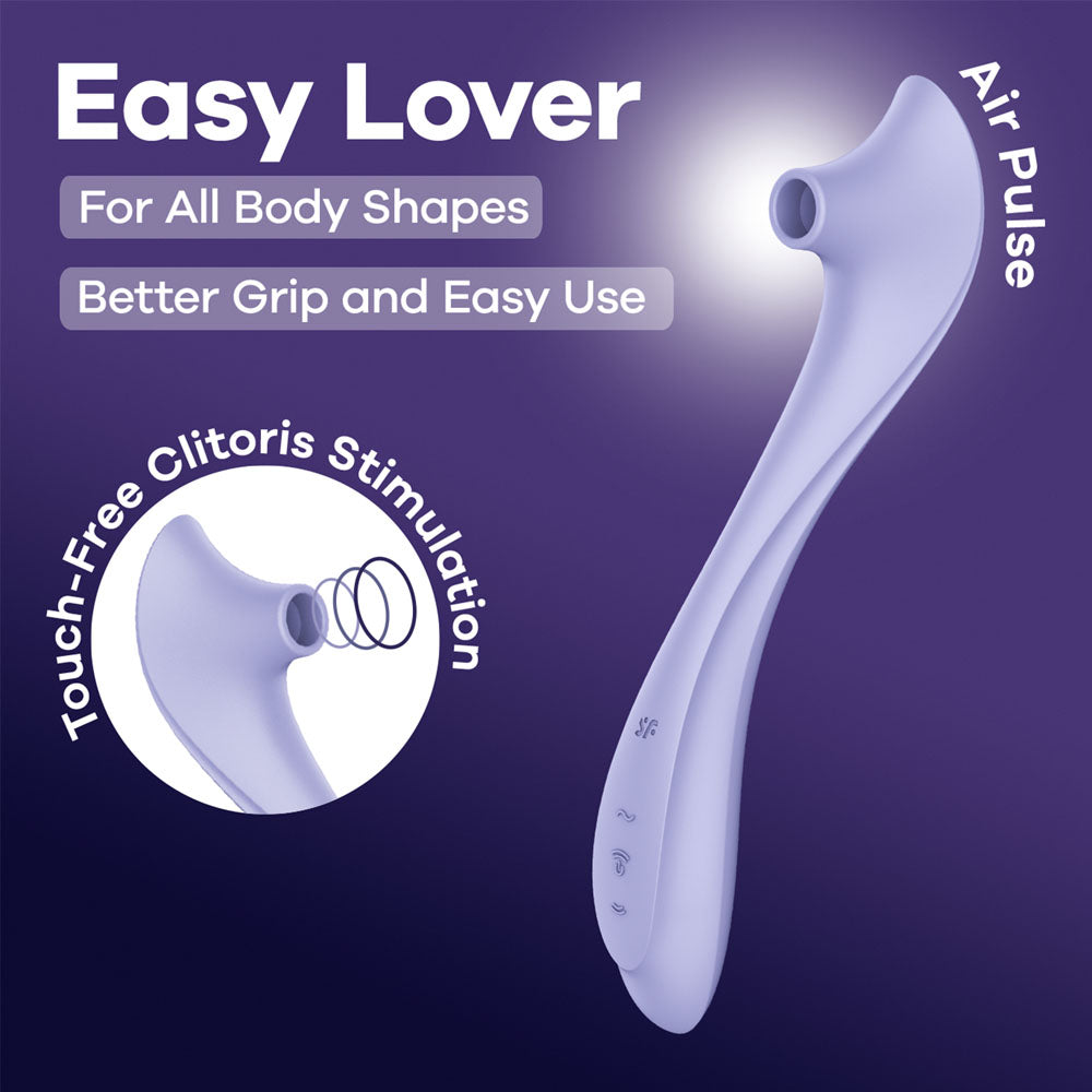Satisfyer Easy Lover - Rechargeable Air Pulse Clitoral Stimulator Purple > Sex Toys For Ladies > Air Pulsation Main image