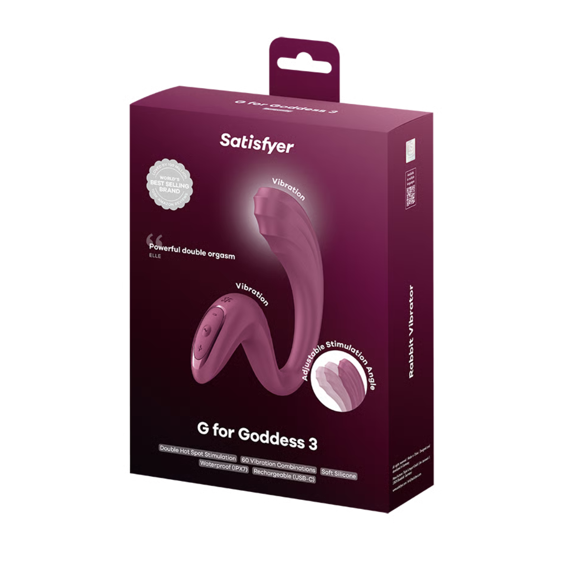 Satisfyer G for Goddess 3 (Wine Red) – Luxury Vibrator > Sex Toys For Ladies > G-Spot Vibrators