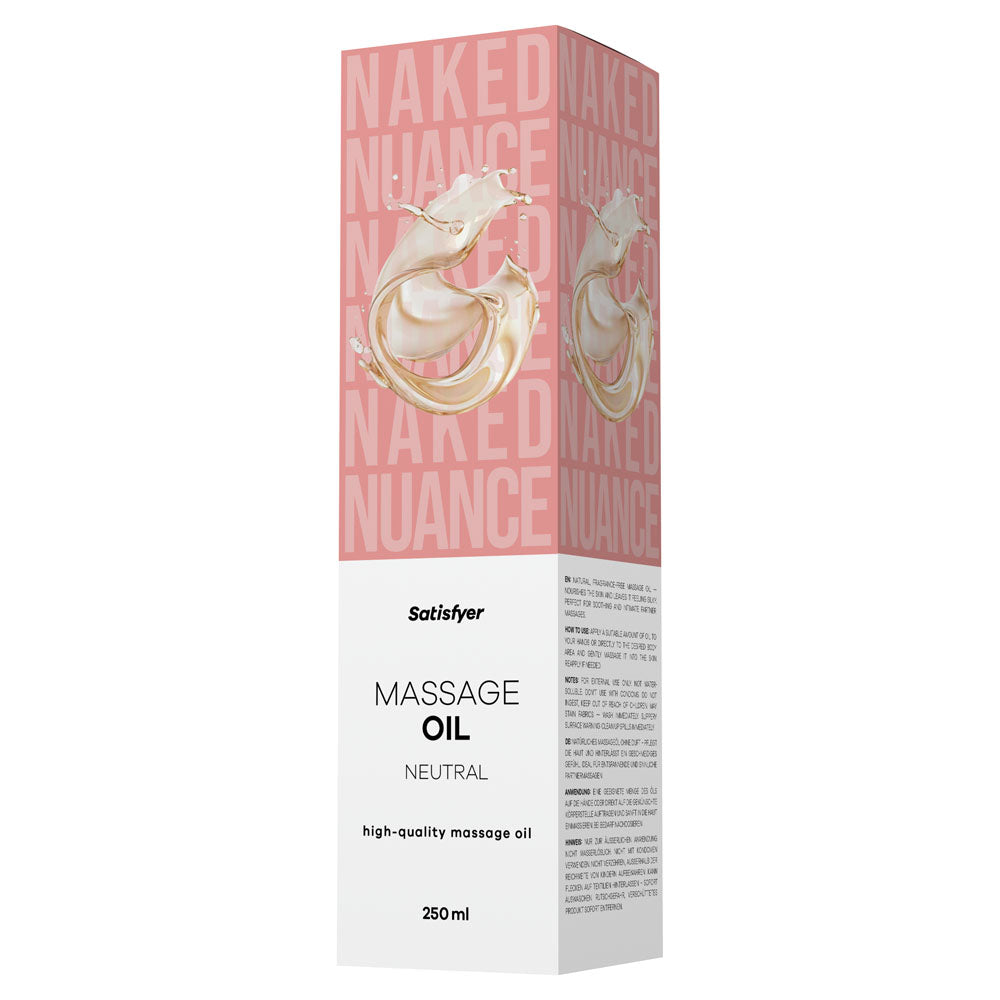 Satisfyer Massage Oil (Neutral, 250ml) – Massage Oil > Essentials > Massage Oil