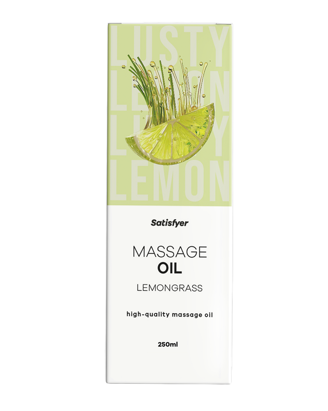Satisfyer Lemongrass Massage Oil (250ml) – Massage Oil Default Title > Essentials > Massage Oil