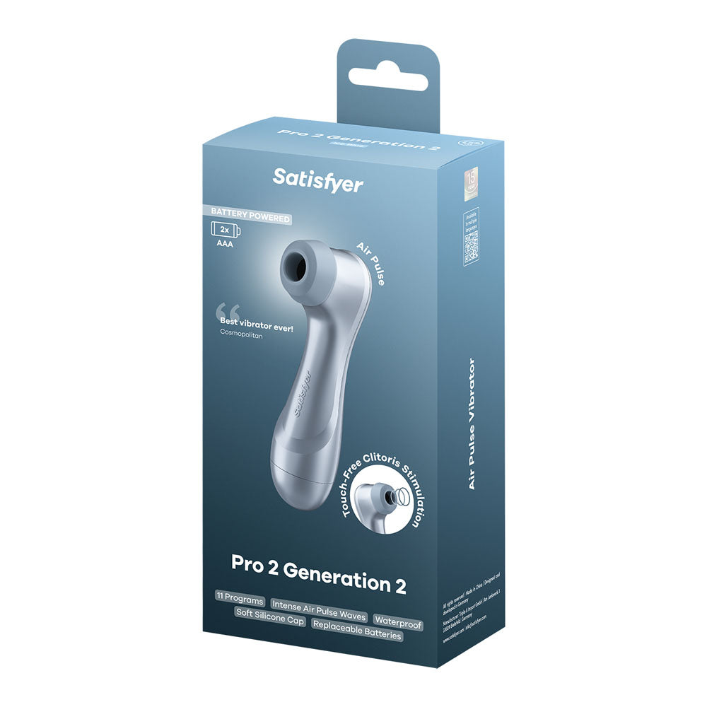 Satisfyer Pro 2 Generation 2 – Touch-Free Clitoral Stimulator Blue > Sex Toys For Ladies > Air Pulsation