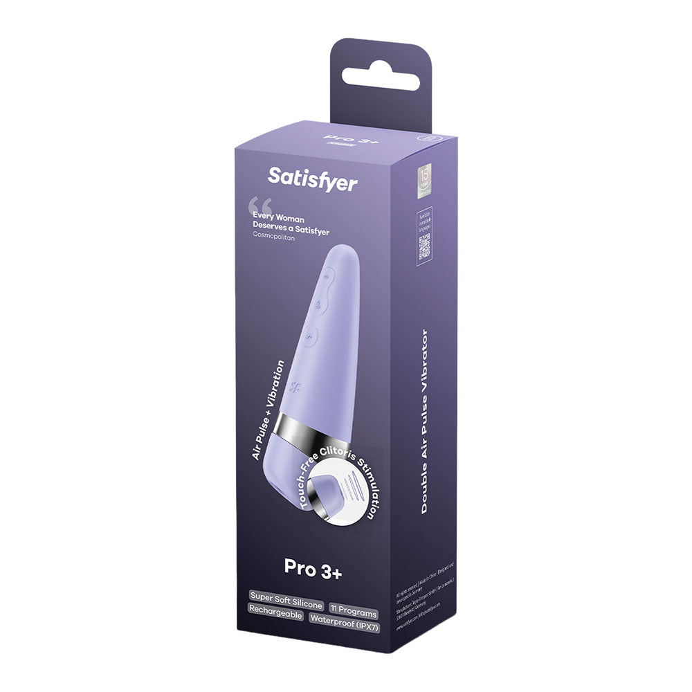 Satisfyer Pro 3+ – USB-Rechargeable Air Pulse Vibrator > Sex Toys For Ladies > Air Pulsation