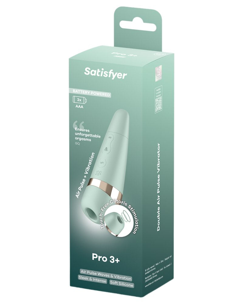 Satisfyer Pro 3+ packaging on a white background