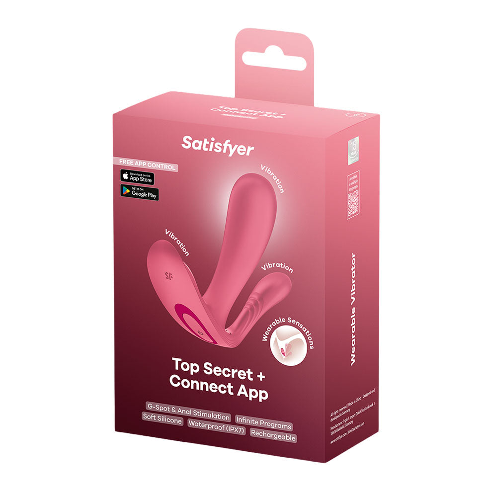 Satisfyer Top Secret+ Dual-Motor Wearable Vibrator – Rechargeable App Control > Sex Toys For Ladies > Panty Vibes